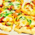 二季（にき's cooksnap of when they made 手間要らず！カリサクッピザ生地♡.