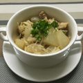アンメイスイ's cooksnap of when they made アメリカで作る大根と鶏肉の塩麹炒め煮.