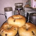 leonoel's cooksnap of when they made もちもちあまーい全粒粉入り黒糖ベーグル.