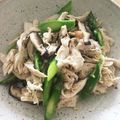 jupiters's cooksnap of when they made アスパラガスとささみの和え物.