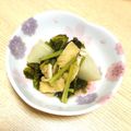 くろろぷ's cooksnap of when they made カブの葉と油揚げのお浸し.