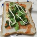 clover♡3's cooksnap of when they made キャベツ☆めんたいマヨトースト.