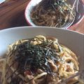 はむろっく's cooksnap of when they made 梅しそツナ和風？パスタ♪.