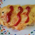 ちなつのママ's cooksnap of when they made 子供の日♡可愛い鯉のぼりのオムそば♡.