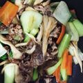 migko's cooksnap of when they made 牛肉 舞茸 チンゲンサイの中華炒め.