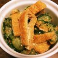 ★ゆみまま★'s cooksnap of when they made きゅうりと焼き油揚げの胡麻酢.