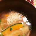 ももぴょん0309's cooksnap of when they made 燃焼系☆かぼちゃ入りしょうが味噌汁.