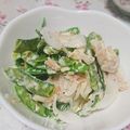 クックP3Z5B5☆'s cooksnap of when they made ✩絹さやと新玉ねぎサラダ✩.
