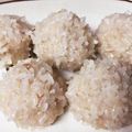 ☆りょ～ちん☆'s cooksnap of when they made もち米団子の蒸しもの（珍珠丸子）.
