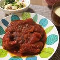 ちまママ♡'s cooksnap of when they made ♡豆腐ハンバーグのトマト煮込み♡.