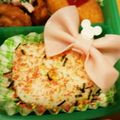 クックCI2KUN☆'s cooksnap of when they made 簡単！キャラ弁！キティちゃん♡サンリオ♡.