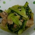 unauna72's cooksnap of when they made 豚肉とチンゲン菜の中華炒め.