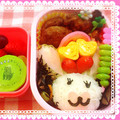 ミランダママ's cooksnap of when they made うさぎのモフィ キャラ弁.