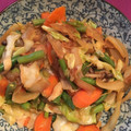 Walnut1107's cooksnap of when they made 厚揚げと野菜の炒め物.