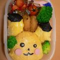 りえっぴぃ's cooksnap of when they made キャラ弁♪ おむらいすなピカチュウ.