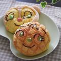 cook_U's cooksnap of when they made メロンパンナとドキンちゃんのパン.