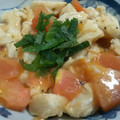 loverabi's cooksnap of when they made ささみとトマトの塩レモン炒め.