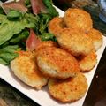 ゆりにゃん☆'s cooksnap of when they made ささみと豆腐でつくねの香草パン粉焼き.