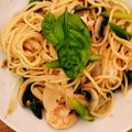 almendrita's cooksnap of when they made 海老とアスパラのレモン風味パスタ♫♪♬.