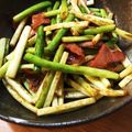ユルゲン's cooksnap of when they made ズボラ料理！ニンニクの芽とベーコン炒め　.