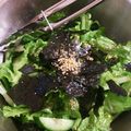 えこ★えこ's cooksnap of when they made サンチュと韓国のりのサラダ.