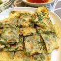 peaなっつ's cooksnap of when they made 簡単ウマー☆竹輪と春菊のチヂミ.