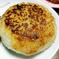 狐ト白ノ曼珠沙華＊'s cooksnap of when they made フライパンで焼きおにぎり.