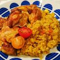 マイニチカレー's cooksnap of when they made 我が家の定番！炊き込みカレーピラフ.