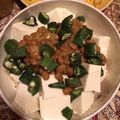 Kappa's cooksnap of when they made 10分で美味しいオクラと納豆の豆腐丼.