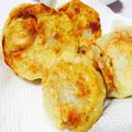 KUBONA☆'s cooksnap of when they made レンコンの天ぷら　明太子はさみ揚げ～.