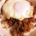 あんころ餅nknk's cooksnap of when they made 玉ねぎと豚挽き肉の甘辛炒め丼.