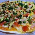 がみっこ's cooksnap of when they made 生地から作る簡単サラダピザ.