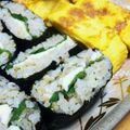 ☆かぼちゃのおばけ☆'s cooksnap of when they made ササミと梅のおにぎらず.