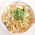 ぱぱろあ's cooksnap of when they made 水菜たっぷりパスタサラダ♪.