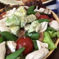 hiromysh's cooksnap of when they made デリ風アボカドとスナップえんどうのサラダ.