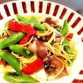 白雪's cooksnap of when they made ほたるいかと菜の花のペペロンチーノ.