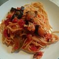 precious☆'s cooksnap of when they made ナスと挽き肉のトマトパスタ.