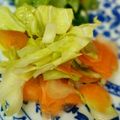 はんぶんこ☆'s cooksnap of when they made 【農家のレシピ】春キャベツと人参の浅漬け.