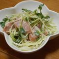 まゆみ母ちゃん's cooksnap of when they made 貝割れ大根とウインナーのマリネ風ﾟ。*♡.