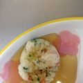 イズキッチン's cooksnap of when they made 【離乳食】あんかけ豆腐茶巾【ひなまつり】.