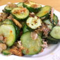 ぺっぺぺ72's cooksnap of when they made きゅうりとシーチキンの炒め物.