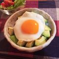 mikeekim's cooksnap of when they made ランチに夜食に☆アボカド納豆目玉焼き丼♪.