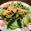 ももちぃ➰'s cooksnap of when they made 青梗菜と油揚げの卵とじ.