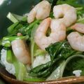 CoffeeCoco's cooksnap of when they made 海老と小松菜と白葱のナンプラー炒め.