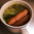 ぱんだ170071's cooksnap of when they made ✿レタスとソーセージーのスープ✿超簡単♪.