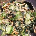 harukayuka's cooksnap of when they made きゅうりとわかめの酢のもの.