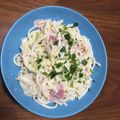 notuaki's cooksnap of when they made ベーコンとキャベツのクリームうどん.