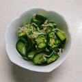 さえマミー's cooksnap of when they made ちりめんじゃこ•きゅうり•おくらの和え物.
