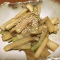 feleza's cooksnap of when they made ウドのきんぴら.
