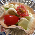 ♪★noriko★♪'s cooksnap of when they made 簡単！餃子の皮でアボガドトマトカップ♡.